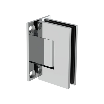 [JEN037] Shower Hinge - Square Regular Duty - Wall Mount, Full Plate