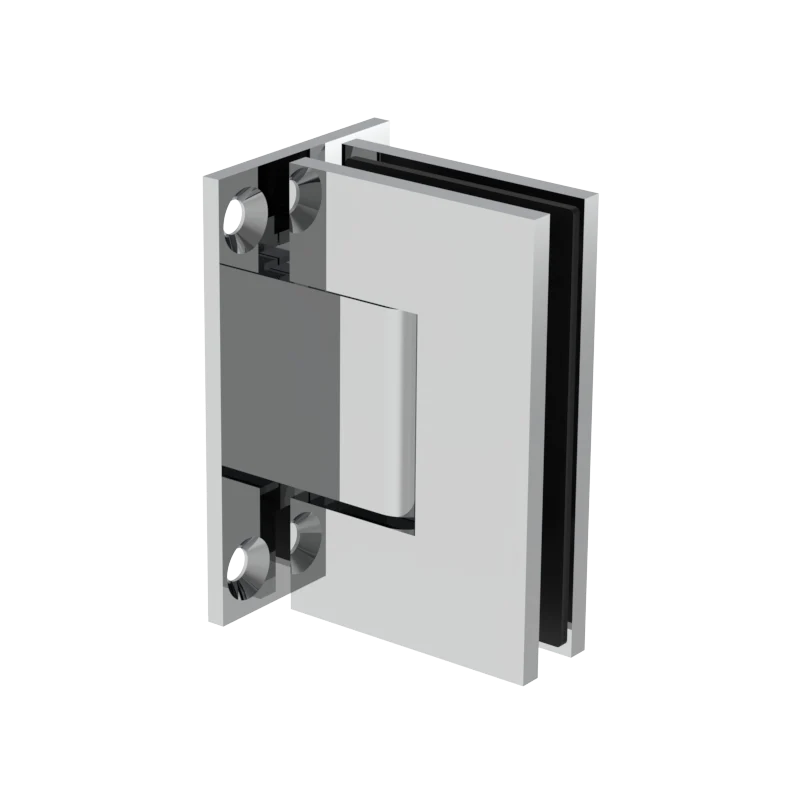 [JEN037] Shower Hinge - Square Regular Duty - Wall Mount, Full Plate