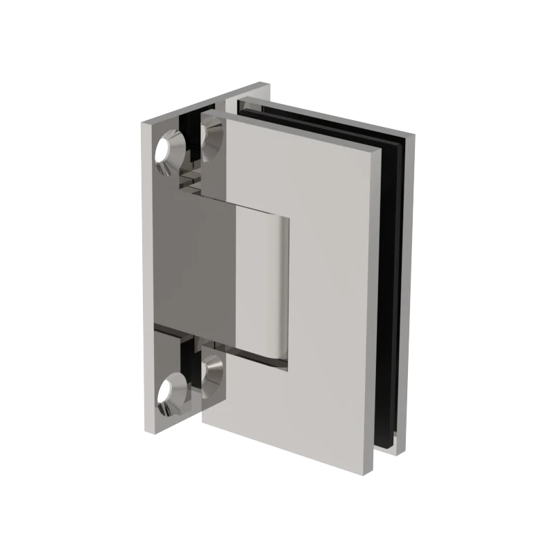 [JEN037] Shower Hinge - Square Regular Duty - Wall Mount, Full Plate
